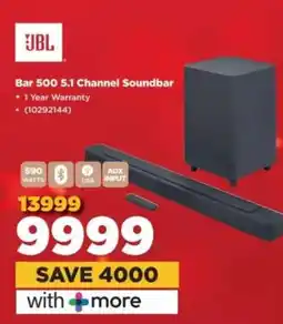 HiFi Corp JBL Bar 500 5.1 Channel Soundbar offer