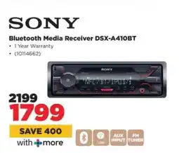 HiFi Corp Sony Bluetooth Media Receiver DSX-A410BT offer