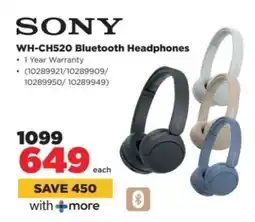 HiFi Corp Sony WH-CH520 Bluetooth Headphones offer