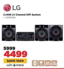 HiFi Corp LG CJ45N 2.1 Channel Hifi System offer