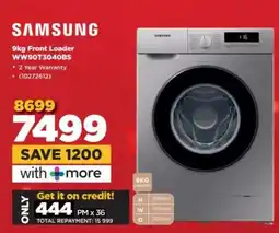 HiFi Corp Samsung 9kg Front Loader WW90T3040BS offer
