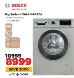 HiFi Corp Bosch 9kg Series 4 WGA1440XZA offer