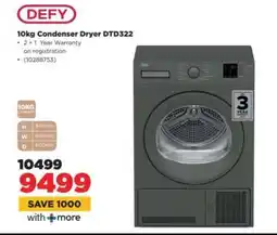 HiFi Corp DEFY 10kg Condenser Dryer DTD322 offer