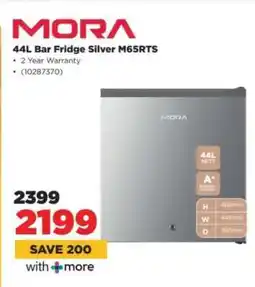 HiFi Corp MORA 44L Bar Fridge Silver M65RTS offer