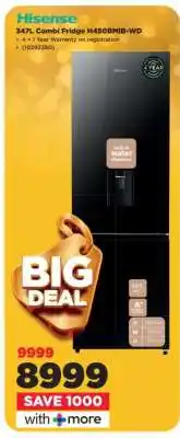 HiFi Corp Hisense 347L Combi Fridge H450BMI8-WD offer