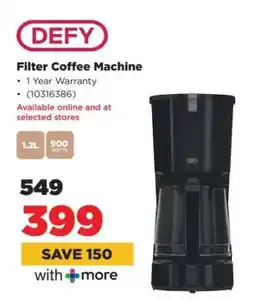 HiFi Corp DEFY Filter Coffee Machine offer