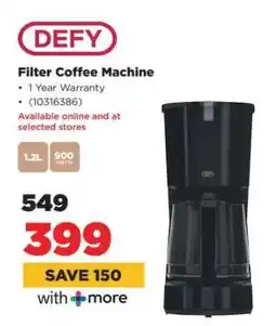 HiFi Corp DEFY Filter Coffee Machine offer