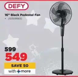 HiFi Corp DEFY 16 Black Pedestal Fan offer