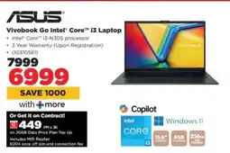 HiFi Corp ASUS Vivobook Go Intel Core i3 Laptop offer