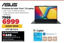 HiFi Corp ASUS Vivobook Go Intel Core i3 Laptop offer