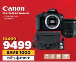 HiFi Corp Canon EOS 2000D DC Starter Kit offer