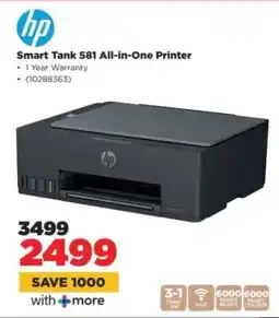 HiFi Corp Hp Smart Tank 581 All-In-One Printer offer
