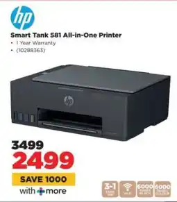 HiFi Corp Hp Smart Tank 581 All-In-One Printer offer