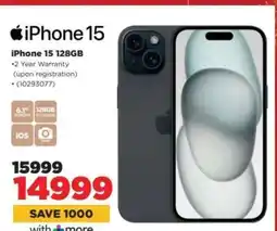 HiFi Corp iPhone 15 128GB offer