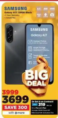 HiFi Corp Samsung Galaxy A17 128GB Black offer