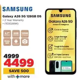HiFi Corp Samsung Galaxy A26 5G 128GB DS offer
