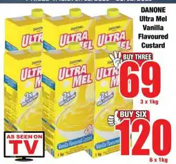 Boxer Danone Ultra Mel Vanilla Flavoured Custard offer