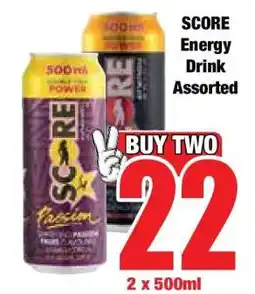 Boxer SCORE Energy Drink Assorted offer