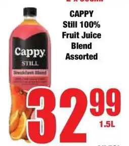 Boxer CAPPY Still 100% Fruit Juice Blend Assorted offer