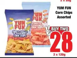 Boxer YUM FUN Corn Chips Assorted offer