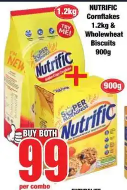 Boxer NUTRIFIC Cornflakes 1.2kg & Wholewheat Biscuits 900g offer