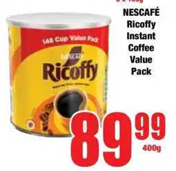 Boxer NESCAFÉ Ricoffy Instant Coffee Value Pack offer