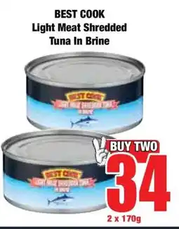 Boxer BEST COOK Light Meat Shredded Tuna In Brine offer