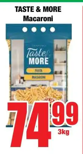 Boxer TASTE & MORE Macaroni offer