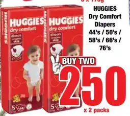 Boxer HUGGIES Dry Comfort Diapers offer