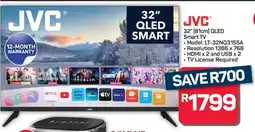 Pick n Pay Hypermarket JVC 32 QLED Smart TV offer