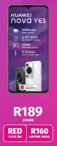 Vodacom HUAWEI Nova Y63 offer