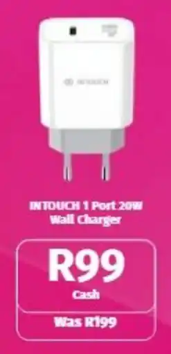 Vodacom In Touch 1 Port 20w Wall Charger offer