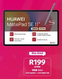 Vodacom Huawei Matepad SE 11" offer