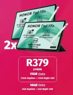 Vodacom Honor Pad X8a offer