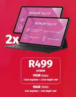 Vodacom Honor Pad X9 offer