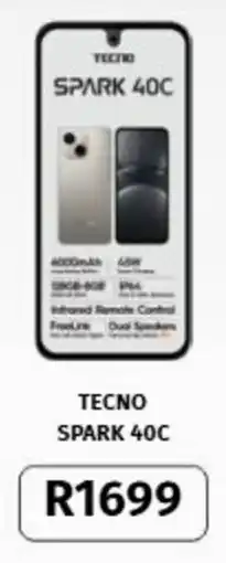 Vodacom Tecno Spark 40C offer
