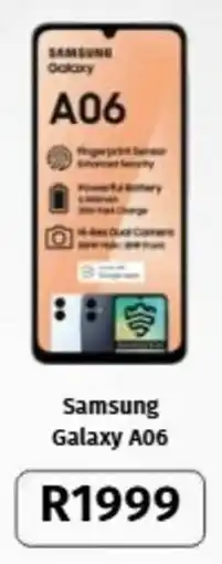 Vodacom Samsung Galaxy A06 offer