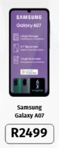 Vodacom Samsung Galaxy A07 offer