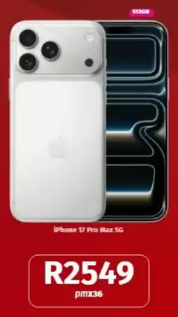 Vodacom iPhone 17 Pro Max 5G offer
