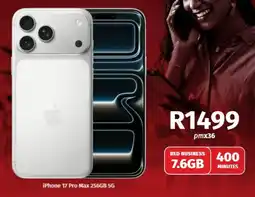 Vodacom iPhone 17 Pro Max 256GB 5G offer