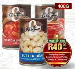 Take 'n Pay Everyday Butter Beans/ Tomato Puree/ Tomato & Onion Mix offer