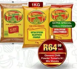 Take 'n Pay Osmans Chilli Powder Tumeric/ A1 Mix Masala offer