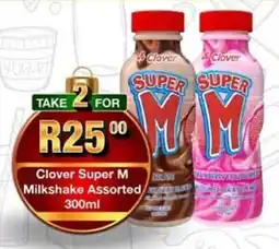 Take 'n Pay Clover Super M Milkshake Assorted offer