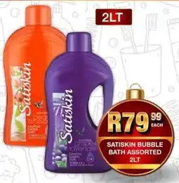 Take 'n Pay Satiskin bubble bath assorted offer