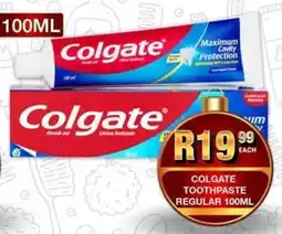 Take 'n Pay Colgate toothpaste regular offer