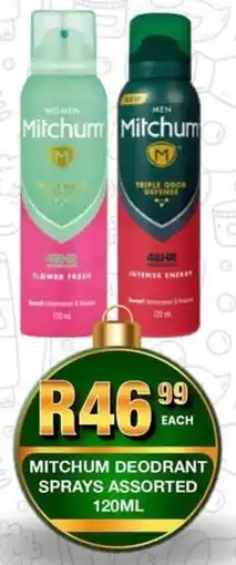 Take 'n Pay Mitchum deodrant sprays assorted offer