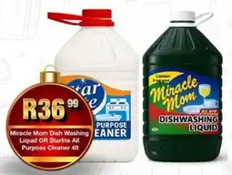 Take 'n Pay Miracle Mom Dish Washing Liquid OR Starlite All Purpose Cleaner offer