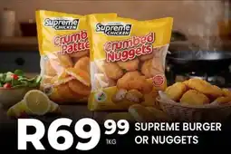 Take 'n Pay Supreme burger or nuggets offer