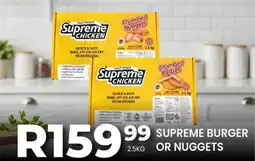 Take 'n Pay Supreme burger or nuggets offer