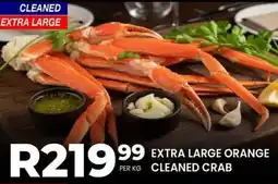 Take 'n Pay Extra large orange cleaned crab offer
